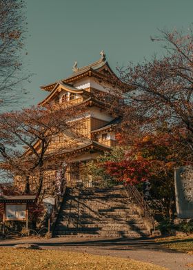 Takashima Castle in Suwa, Nagano, Japan