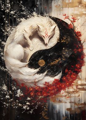 White Fox Yin Yang