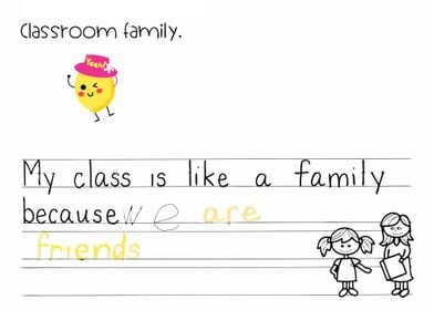 Classroom Family Illustration