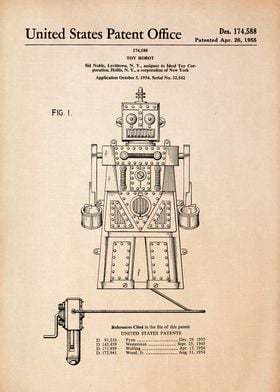 Vintage Robot Patent