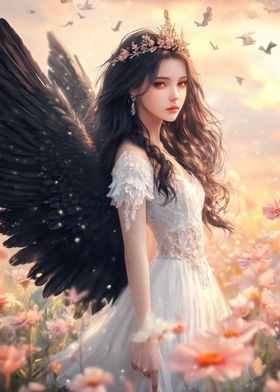 Angel with Black Wings