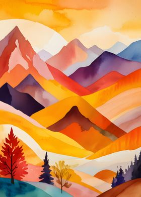 Warm Autumn Mountains