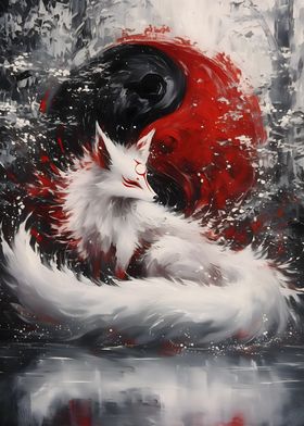 White Fox Yin Yang