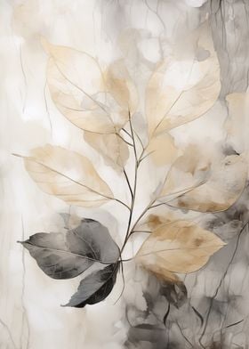 Delicate Leaf Floral Art