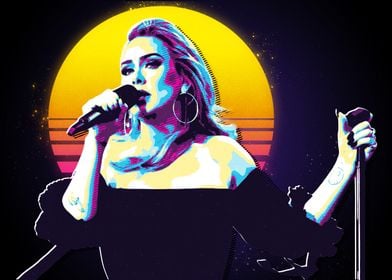 Adele Retro Pop Art