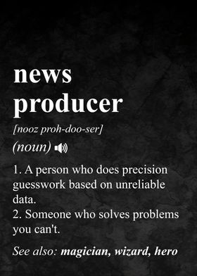 News Producer Definition