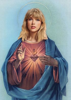 Taylor Swift as Virgin Mary