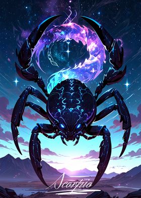 Scorpio Zodiac Sign Art