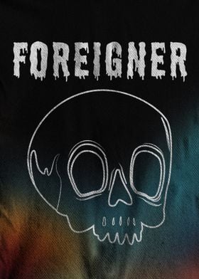 Foreigner Skull Graphic