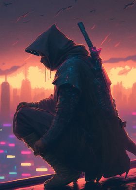 Cyberpunk Samurai