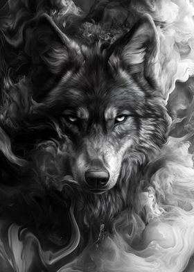 Wolf in Smoke