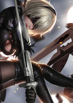 2B Nier Automata Artwork