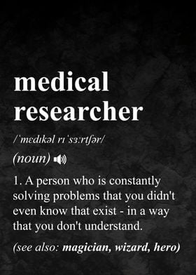 Medical Researcher Definition