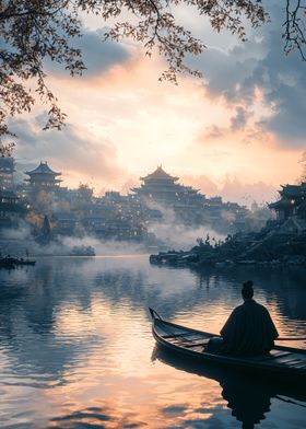 Tranquil Asian Cityscape