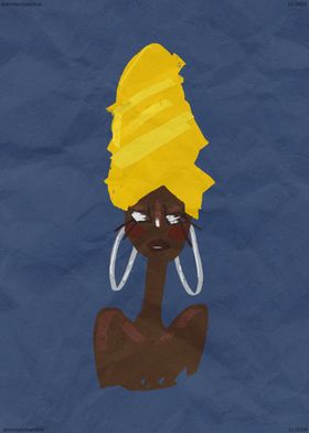 Woman in Yellow Headwrap