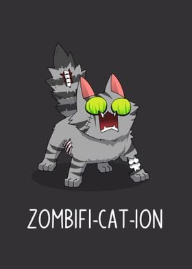 Zombie Cat Illustration