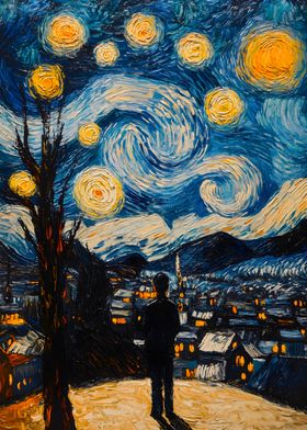 Starry Night Painting