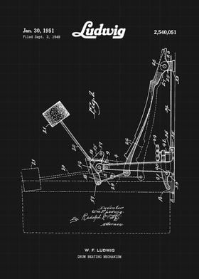 Ludwig Drum Beating Mechanism Patent