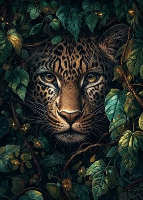 Leopard in the Jungle