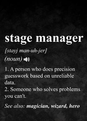 Stage Manager Definition