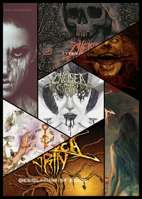 Chelsea Grin Album Collage