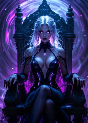 Dark Queen on Throne