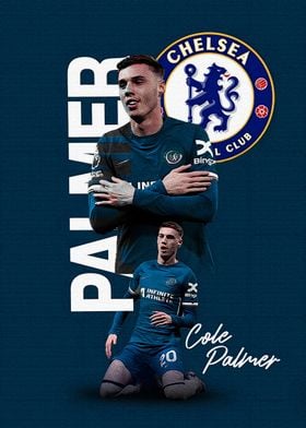 Cole Palmer Chelsea Football Poster