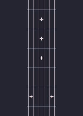 Space guitar neck