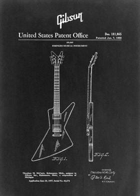 Gibson Explorer Guitar Patent