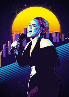 Adele Retro Pop Art