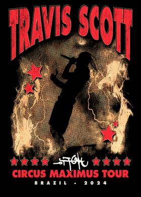 Travis Scott Circus Maximus Tour Poster