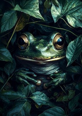 Frog in Lush Foliage