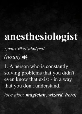 Anesthesiologist Definition