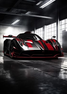 Pagani Zonda supercar art