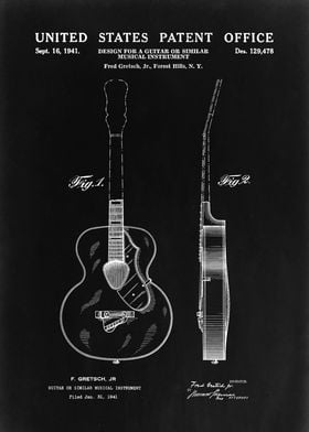 Gretsch Guitar Patent Design