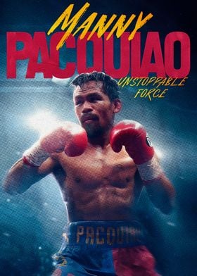 Manny Pacquiao Boxing Poster