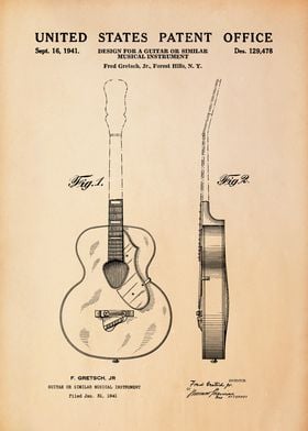 Guitar Patent Design