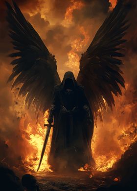 Dark Angel with Sword