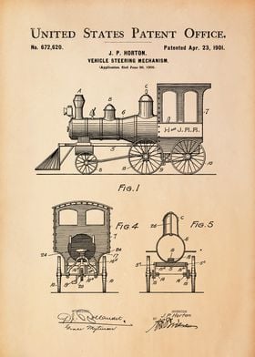 Steam Locomotive Patent