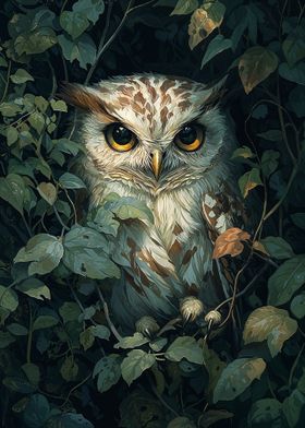 Owl in Foliage