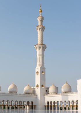 Mosque Minaret and Domes