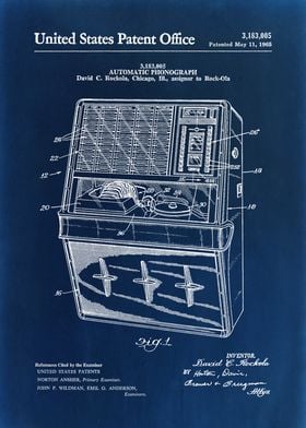 Jukebox Patent Blueprint