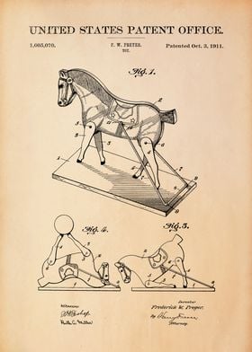 Vintage Toy Horse Patent