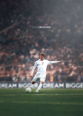 David Beckham Soccer Action