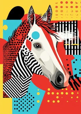 Horse in Geometric Art