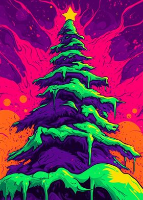 Neon Christmas Tree