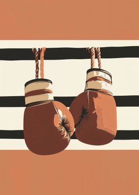 Boxing Gloves Illustration