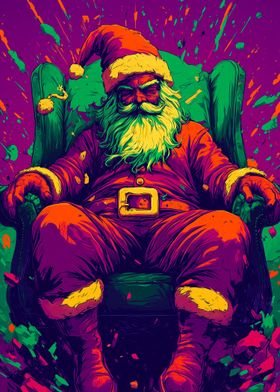 Santa Claus in a Chair