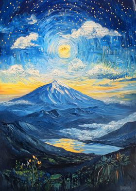 Mountain Lake Painting-preview-3