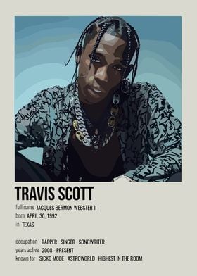 Travis Scott Music Poster